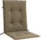 vidaXL - Stoelkussens - 2 - st - lage - rug - 100x50x4 - cm - stof - gemêleerd - taupe