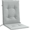 vidaXL - Stoelkussens - 2 - st - lage - rug - 100x50x4 - cm - stof - lichtgrijs