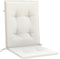 vidaXL - Stoelkussens - 2 - st - lage - rug - 100x50x4 - cm - stof - gemêleerd - crème