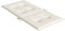 vidaXL - Stoelkussens - 2 - st - lage - rug - 100x50x4 - cm - stof - gemêleerd - crème