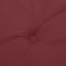 vidaXL - Stoelkussens - 2 - st - lage - rug - 100x50x4 - cm - stof - gemêleerd - wijnrood