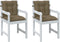 vidaXL - Stoelkussens - 2 - st - lage - rug - 100x50x7 - cm - stof - gemêleerd - taupe