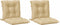 vidaXL - Stoelkussens - 2 - st - lage - rug - 100x50x7 - cm - stof - gemêleerd - beige