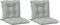 vidaXL - Stoelkussens - 2 - st - lage - rug - 100x50x7 - cm - stof - lichtgrijs