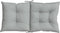 vidaXL - Stoelkussens - 2 - st - lage - rug - 100x50x7 - cm - stof - lichtgrijs