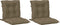 vidaXL - Stoelkussens - 2 - st - lage - rug - 100x50x7 - cm - stof - gemêleerd - taupe