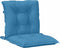 vidaXL - Stoelkussens - 2 - st - lage - rug - 100x50x7 - cm - stof - gemêleerd - blauw