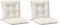 vidaXL - Stoelkussens - 2 - st - lage - rug - 100x50x7 - cm - stof - gemêleerd - crème