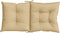 vidaXL - Stoelkussens - 2 - st - lage - rug - 100x50x7 - cm - stof - gemêleerd - beige