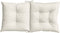 vidaXL - Stoelkussens - 2 - st - lage - rug - 100x50x7 - cm - stof - gemêleerd - crème