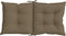 vidaXL - Stoelkussens - 2 - st - lage - rug - 100x50x7 - cm - stof - gemêleerd - taupe
