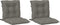 vidaXL - Stoelkussens - 2 - st - lage - rug - 100x50x7 - cm - stof - donkergrijs