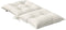 vidaXL - Stoelkussens - 2 - st - lage - rug - 100x50x7 - cm - stof - gemêleerd - crème