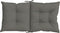 vidaXL - Stoelkussens - 2 - st - lage - rug - 100x50x7 - cm - stof - donkergrijs