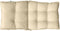 vidaXL - Stoelkussens - 2 - st - lage - rug - oxford - stof - beige