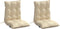 vidaXL - Stoelkussens - 2 - st - lage - rug - oxford - stof - beige