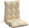 vidaXL - Stoelkussens - 2 - st - lage - rug - oxford - stof - beige