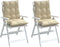 vidaXL - Stoelkussens - 2 - st - lage - rug - oxford - stof - beige
