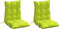 vidaXL - Stoelkussens - 2 - st - lage - rug - oxford - stof - felgroen