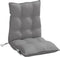 vidaXL - Stoelkussens - 2 - st - lage - rug - oxford - stof - grijs