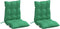 vidaXL - Stoelkussens - 2 - st - lage - rug - oxford - stof - groen