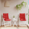 vidaXL - Stoelkussens - 2 - st - lage - rug - oxford - stof - rood