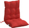 vidaXL - Stoelkussens - 2 - st - lage - rug - oxford - stof - rood