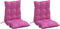 vidaXL - Stoelkussens - 2 - st - lage - rug - oxford - stof - roze