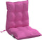 vidaXL - Stoelkussens - 2 - st - lage - rug - oxford - stof - roze