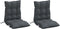 vidaXL - Stoelkussens - 2 - st - lage - rug - oxford - stof - antracietkleurig