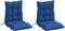 vidaXL - Stoelkussens - 2 - st - lage - rug - oxford - stof - koningsblauw
