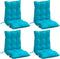 vidaXL - Stoelkussens - 2 - st - lage - rug - oxford - stof - turquoise