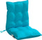 vidaXL - Stoelkussens - 2 - st - lage - rug - oxford - stof - turquoise