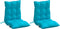 vidaXL - Stoelkussens - 2 - st - lage - rug - oxford - stof - turquoise