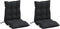 vidaXL - Stoelkussens - 2 - st - lage - rug - oxford - stof - zwart