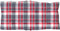 vidaXL - Stoelkussens - 2 - st - lage - rug - ruitpatroon - oxford - stof - rood