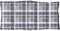 vidaXL - Stoelkussens - 2 - st - lage - rug - ruitpatroon - oxford - stof - grijs