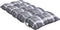 vidaXL - Stoelkussens - 2 - st - lage - rug - ruitpatroon - oxford - stof - grijs
