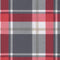 vidaXL - Stoelkussens - 2 - st - lage - rug - ruitpatroon - oxford - stof - rood