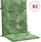 vidaXL - Stoelkussens - 2 - st - lage - rug - stof - bladpatroon