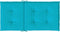 vidaXL - Stoelkussens - 2 - st - lage - rug - stof - turquoise