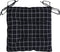 vidaXL - Stoelkussens - 2 - st - ruitpatroon - 40x40x7 - cm - stof - zwart