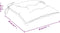 vidaXL - Stoelkussens - 2 - st - ruitpatroon - 40x40x7 - cm - stof - zwart