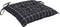 vidaXL - Stoelkussens - 2 - st - ruitpatroon - 40x40x7 - cm - stof - zwart