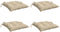vidaXL - Stoelkussens - 4 - st - 40x40x7 - cm - oxford - stof - beige