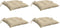 vidaXL - Stoelkussens - 4 - st - 40x40x7 - cm - oxford - stof - beige