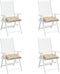 vidaXL - Stoelkussens - 4 - st - 40x40x7 - cm - oxford - stof - beige