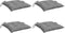 vidaXL - Stoelkussens - 4 - st - 40x40x7 - cm - oxford - stof - grijs
