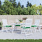 vidaXL - Stoelkussens - 4 - st - 40x40x7 - cm - oxford - stof - groen