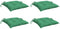 vidaXL - Stoelkussens - 4 - st - 40x40x7 - cm - oxford - stof - groen